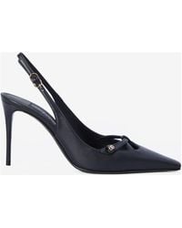 シューズ・サンダルその他 Dolce&Gabbana Black leather slingback decollete Dolce&Gabbana Black leather slingback décolleté | TheDoubleF