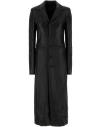 Balenciaga - Leather Coat - Lyst