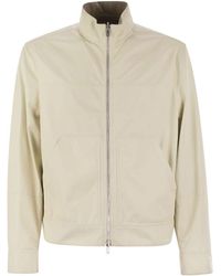 Brunello Cucinelli - Reversible Leather Bomber Jacket - Lyst