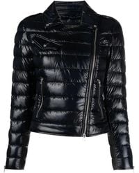 Herno - Nylon Ultralight Biker Padded Jacket - Lyst