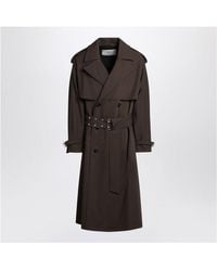Ami Paris - Double-Breasted Wool Trench - Lyst