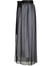 Dolce & Gabbana - Long Silk Chiffon Skirt - Lyst