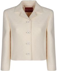 Gucci - Crêpe De Chine Jacket - Lyst