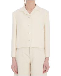 Gucci - Gg Jacquard Cropped Jacket - Lyst