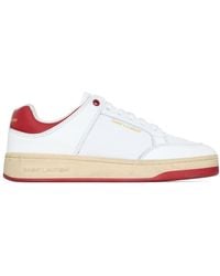 Saint Laurent - Calf Leather Sl/61 Sneakers - Lyst