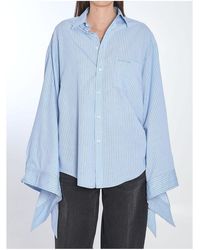 Balenciaga - Tied Cuffs Blouse Shirt - Lyst