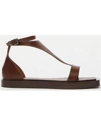 【送料&関税込】Max Mara Brown Veraflat Sandals Max Mara Brown Veraflat Sandals | italist