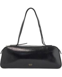 Khaite - Simona Glossy Leather Shoulder Bag - Lyst