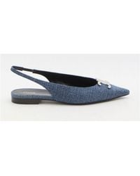Celine - Slingback Flats With Triomphe - Lyst