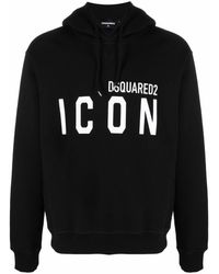 DSquared² - Icon Logo Hoodie - Lyst