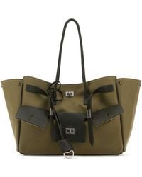 Balenciaga - Army Canvas Medium Carry All Bel Air Handbag - Lyst
