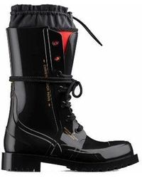 Dior Cream Rubber Diorcamp Combat Boots Size 35 Dior