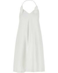 ワンピース Loewe Flamenco Dress In Stretch Viscose Flamenco dress in stretch viscose White - LOEWE