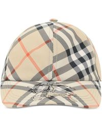Burberry - Check Baseball Cap - Lyst