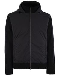 Herno - Midnight Wool-Knit Down Jacket With Drawstring Hood - Lyst