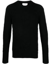 McQueen - Skull Knitted Cotton Jumper - Lyst