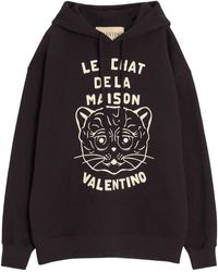 Valentino - Sweatshirt With Le Chat De La Maison Patch - Lyst