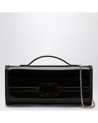 Roger Vivier - Brushed Leather Belle Vivier Clutch Bag - Lyst