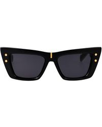 Balmain - Blk Acetate Sunglasses - Lyst