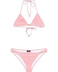 Gucci - Gg Printed Bikini Hipster - Lyst