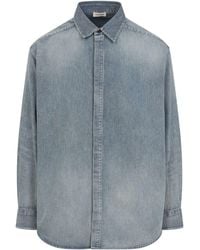 Fear Of God - Shirt With Faded Denim Effect - Lyst