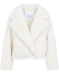 Max Mara - Oggeri Teddy Short Biker Jacket - Lyst