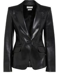 McQueen - Luxurious 100% Leather Jacket - Lyst