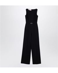 Valentino - Jumpsuit With V Detail - Lyst