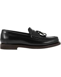 Brunello Cucinelli - Minimal Calfskin Moccasin With Shiny Tassels Loafer - Lyst