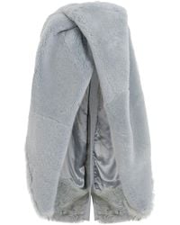 Rick Owens - Short Shearling Cape - Lyst