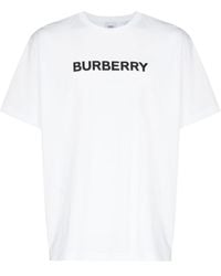 Burberry - Cotton Crew-Neck T-Shirt - Lyst