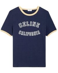 T-shirt Celine White size XS International in Cotton - 31816434