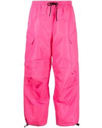 MSGM High-waist Cargo-style Pants - Pink