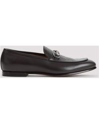 leather loafer with kingsnake