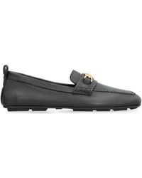 Versace - Driver Leather Loafers - Lyst