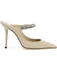 Jimmy Choo - Lizard-Embossed Leather Bing Mules - Lyst