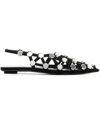 The Attico - Grid Slingback Sandals - Lyst