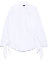 Balenciaga - Tied Cuffs Blouse Shirt - Lyst