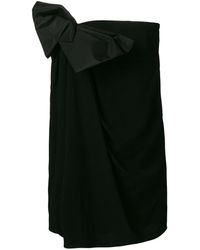 Saint Laurent - Mini Dress With Bow Detail - Lyst