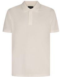 Emporio Armani - Knitted Cotton Polo Shirt - Lyst