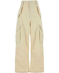 パンツ BOTTEGA VENETA Beige cotton blend cargo pant BOTTEGA VENETA Wide-Leg Cotton-Twill Cargo Trousers for Men