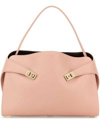 Ferragamo - Leather Large Hug Soft Shoulder Bag - Lyst