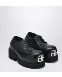 Balenciaga - Leather Derby Stomper Shoe - Lyst
