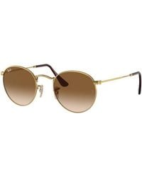 Ray-Ban - Round Metal Rb3447 001/51 Sunglasses - Lyst