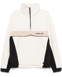 Moncler - Zipped High Neck Sweatshirt - Lyst