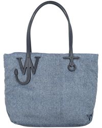 JW Anderson Off-white Stretch Anchor Canvas Tote in Black