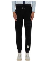 Thom Browne - Silk And Cotton Pants - Lyst