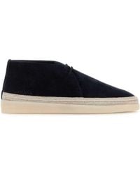 Prada - Midnight Suede Ankle Boots - Lyst