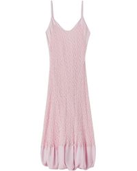 Jil Sander - Vestido Tirantes Doble Capa Cuello V - Lyst