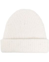 Fabiana Filippi - Ribbed Wool Blend Beanie - Lyst